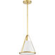 Fulton 1 Light 9.25 inch Antique Gold Mini Pendant Ceiling Light