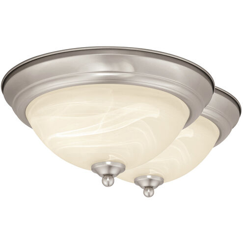 Stevens LED 13 inch Satin Nickel Flush Mount Ceiling Light