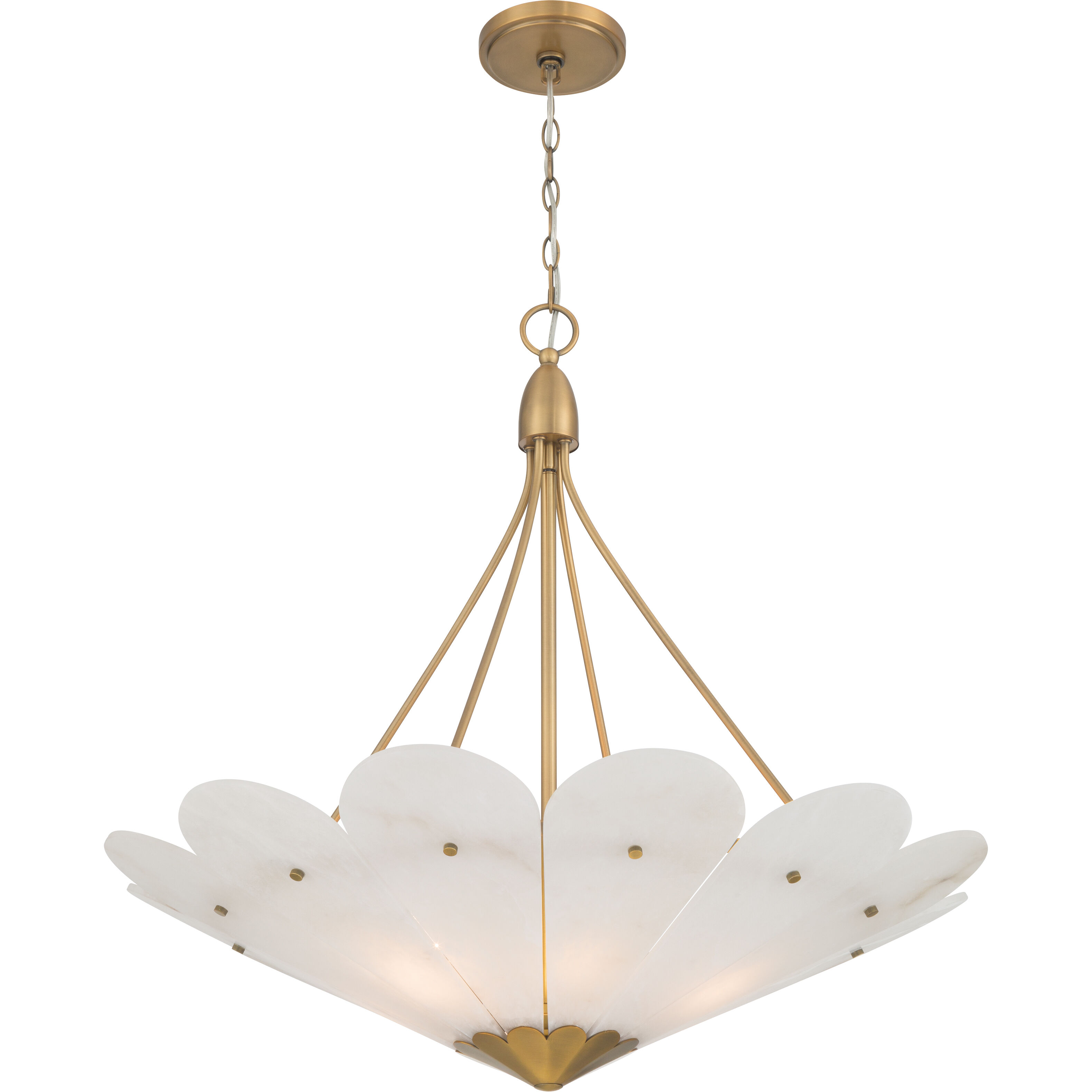 Althira 6 Light 32.75 inch Legacy Brass Pendant Ceiling Light