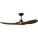 Maverick 44 inch Midnight Black with Dark Walnut Blades Indoor/Outdoor Smart Ceiling Fan in Not Included