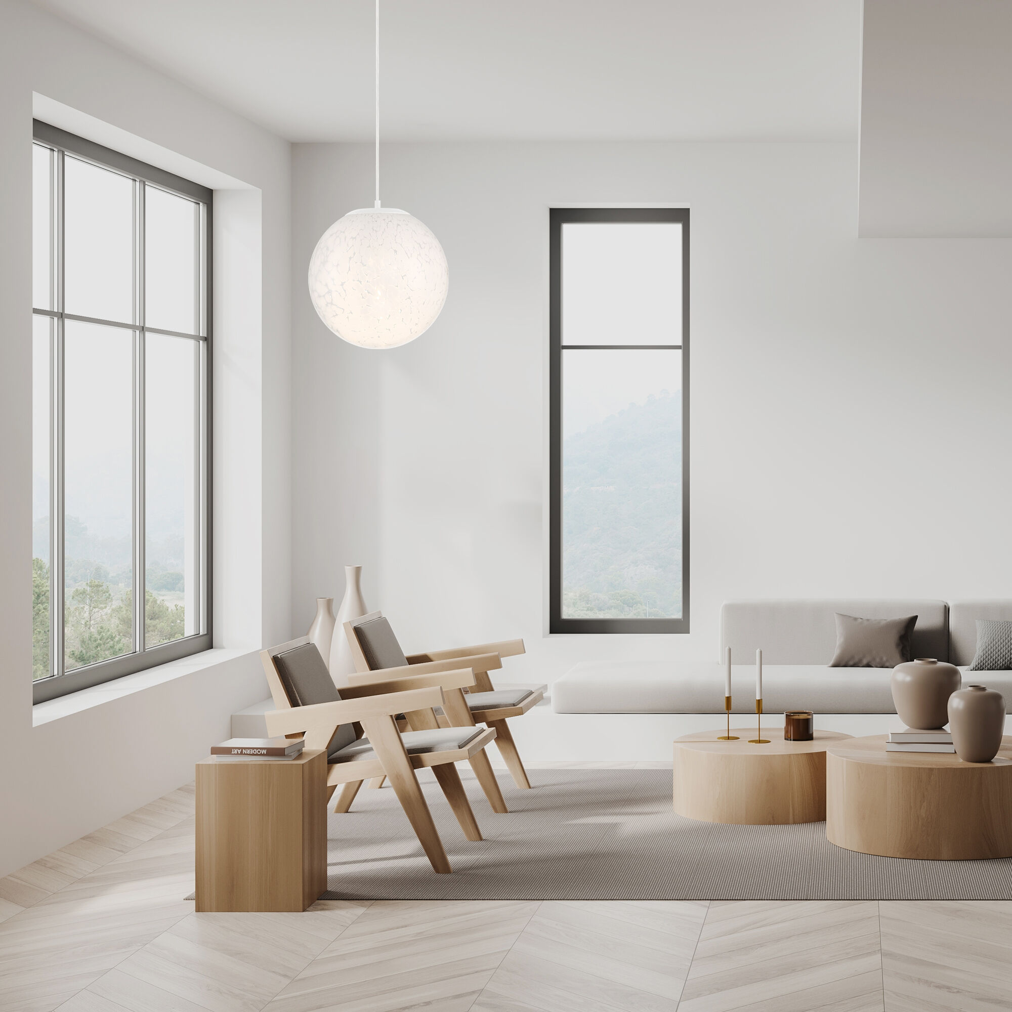 Circo 1 Light 14 inch Matte White Pendant Ceiling Light