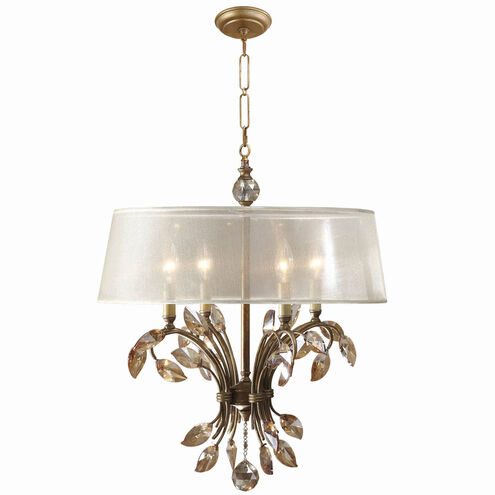 Willa 4 Light 21 inch Burnished Gold Chandelier Ceiling Light