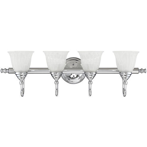 Brunswick 4 Light 31 inch Chrome Bathroom Vanity Light Wall Light, Essentials