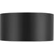 Uma 7.25 inch Black Semi-Flush Mount Ceiling Light