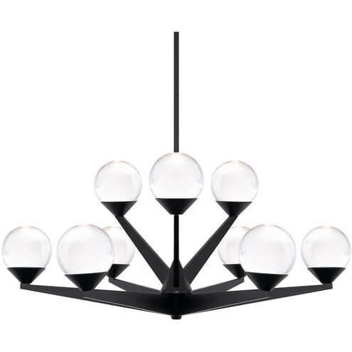 Double Bubble 9 Light 23.88 inch Black Chandelier Ceiling Light