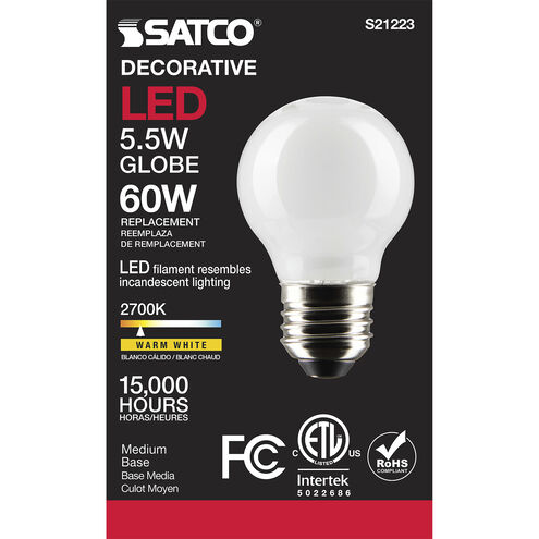 Lumos  G16.5 LED Medium Medium 5.50 watt 2700K LED Filament