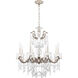 La Scala 8 Light 25 inch Antique Silver Chandelier Ceiling Light in Heritage, Antique Silver Cast