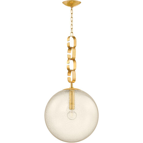 Nessa 1 Light 17.75 inch Vintage Brass Pendant Ceiling Light