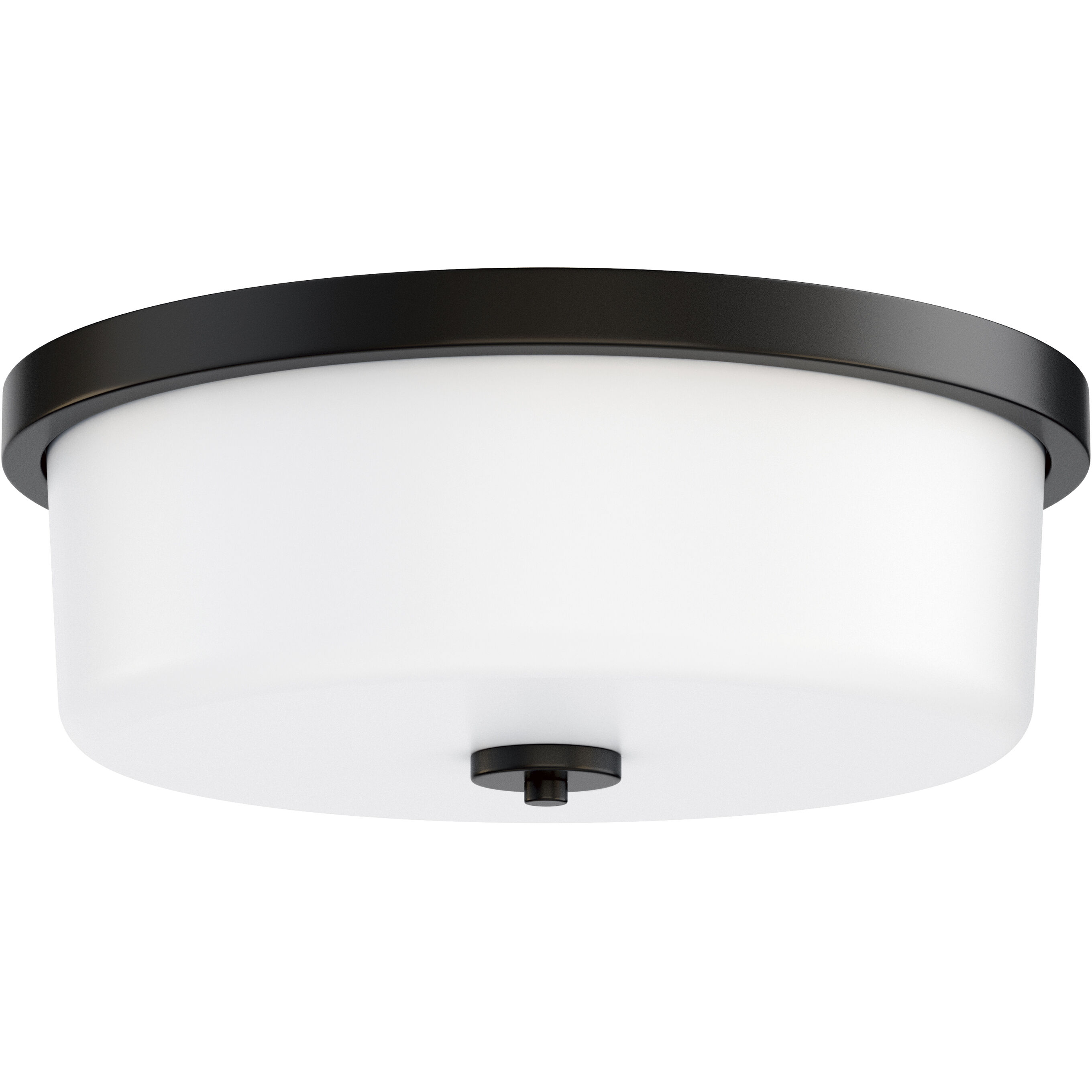 Fuller 3 Light 16 inch Black Flush Mount Ceiling Light in White