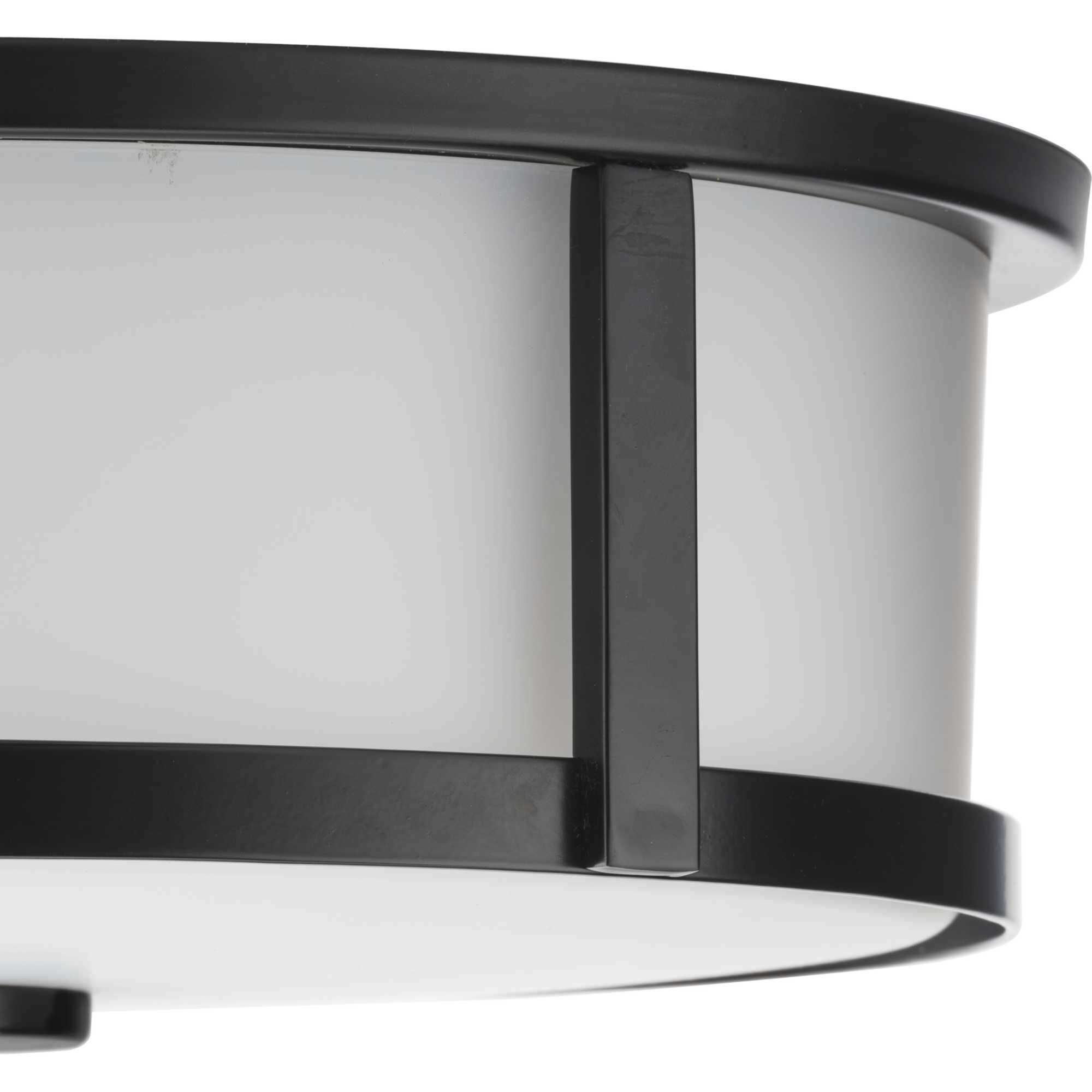 Gilliam 2 Light 12.62 inch Matte Black Flushmount Ceiling Light