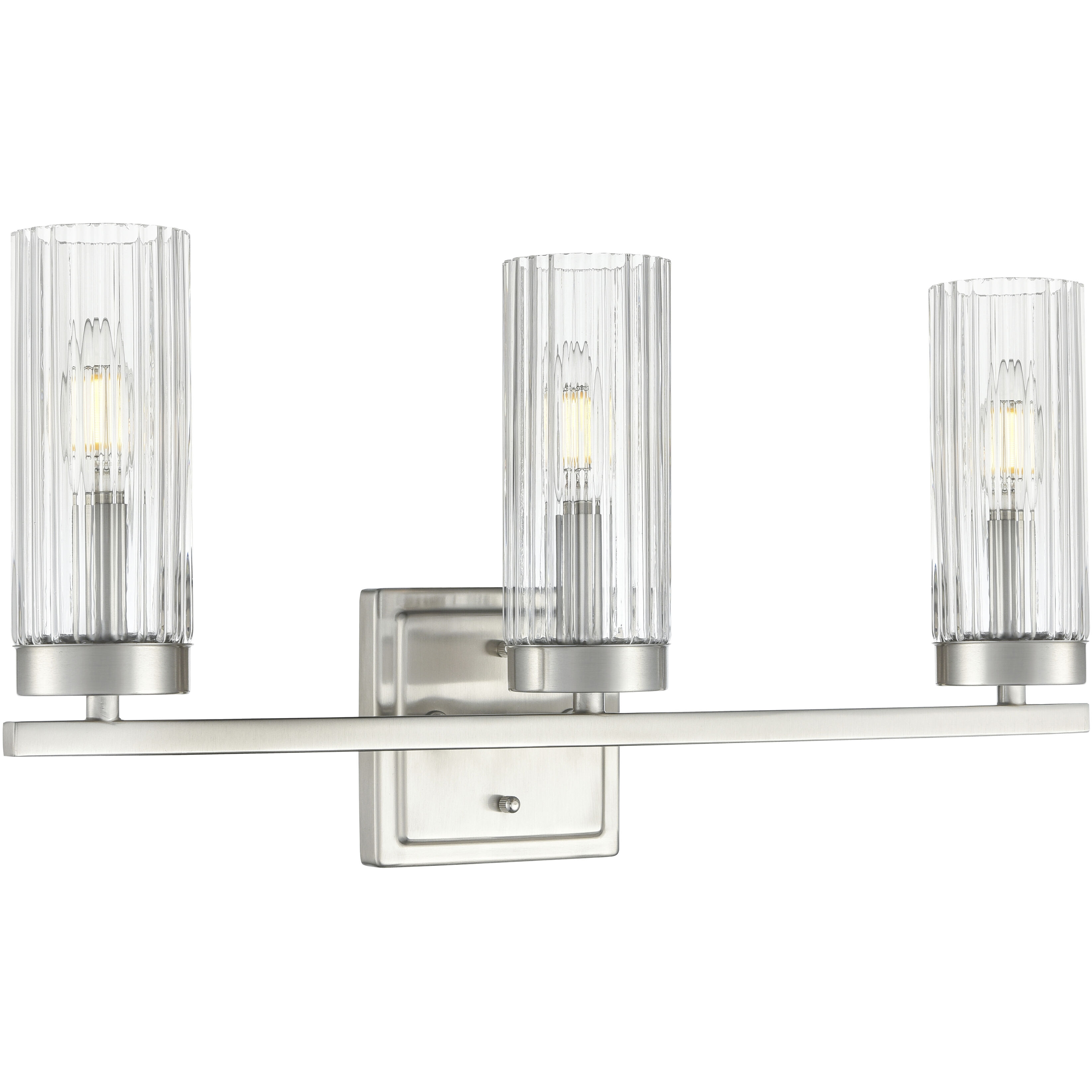 Iversen 3 Light 21 inch Brushed Nickel Bathroom Vanity Light Wall Light