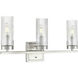 Iversen 3 Light 21 inch Brushed Nickel Bathroom Vanity Light Wall Light