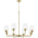 Raymond 8 Light 32 inch Aged Brass Chandelier Ceiling Light