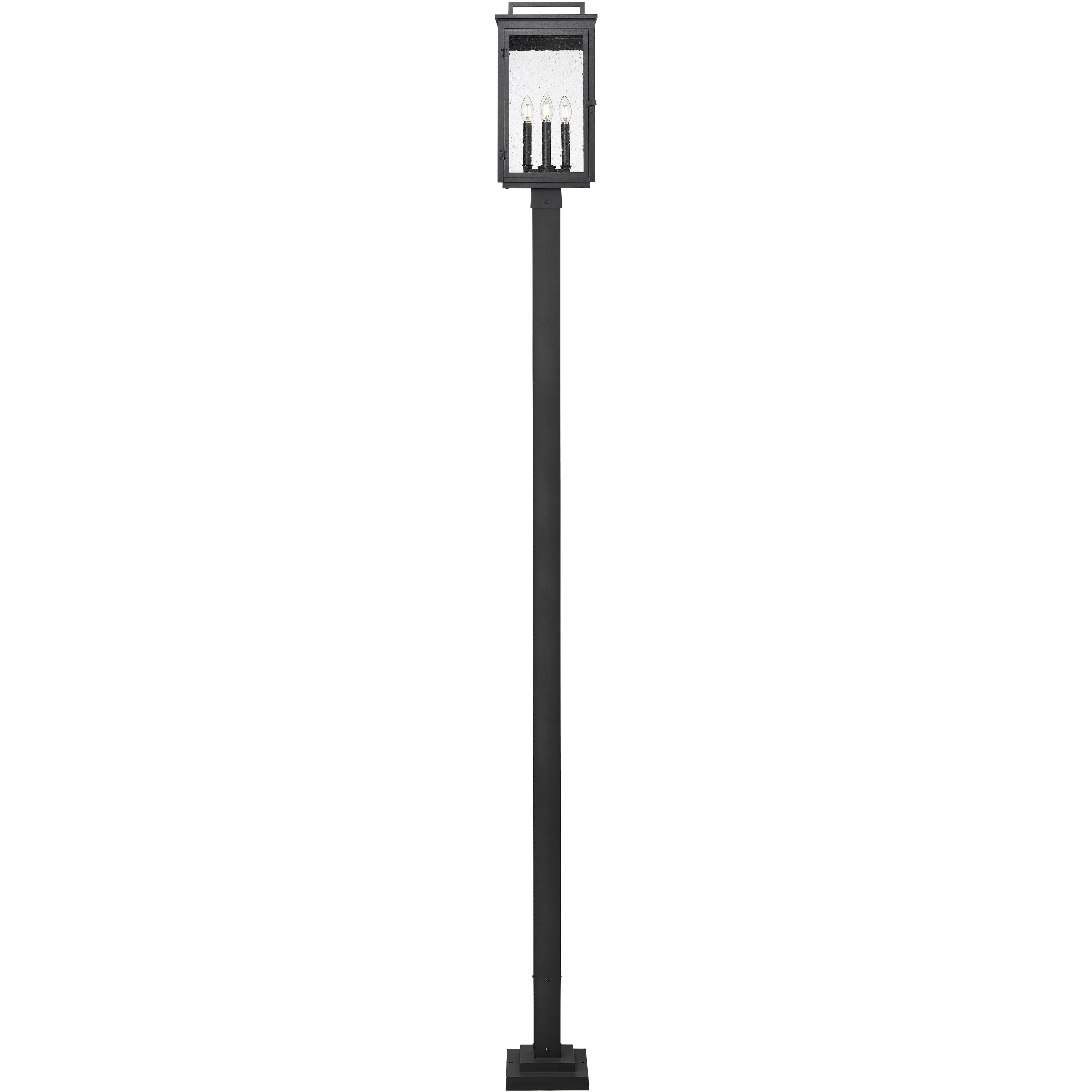 Hartwell 4 Light 115.25 inch Sand Black Outdoor Post Mounted Fixture