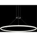 Luna LED 50 inch Bright Satin Aluminum Pendant Ceiling Light