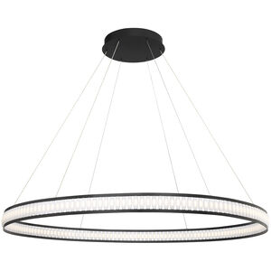 Forster LED 60 inch Black Chandelier Ceiling Light, Large