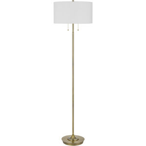 Kendal 64 inch 60.00 watt Antique Brass Floor Lamp Portable Light