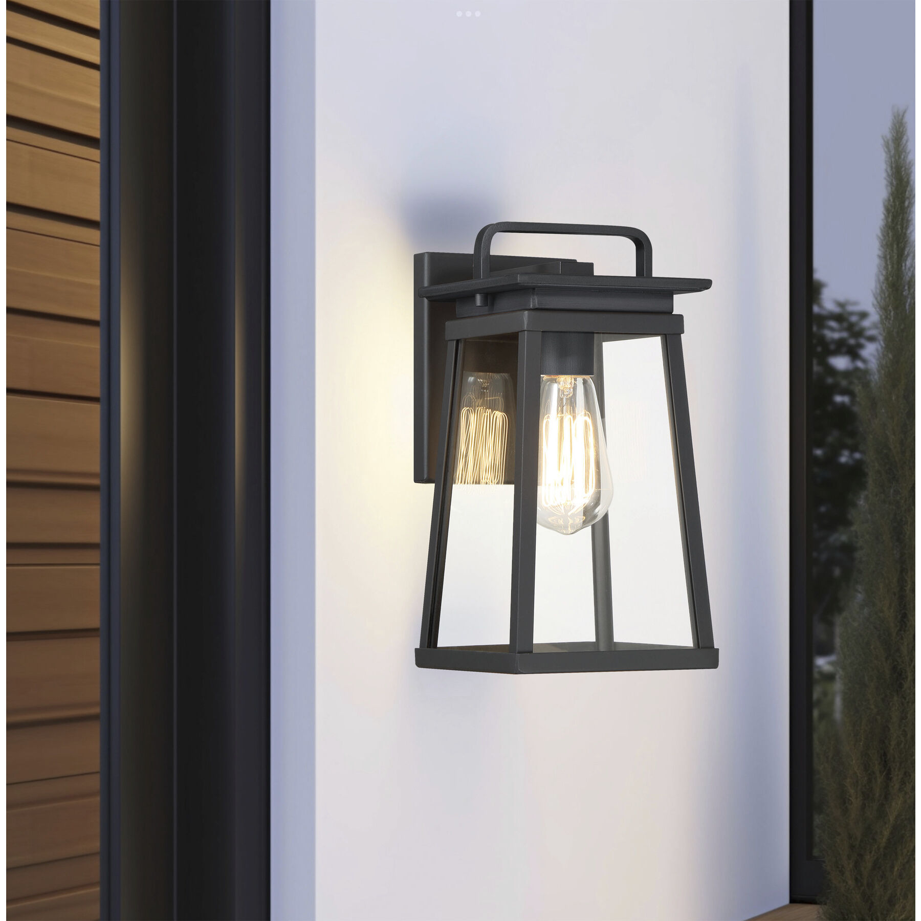 Great Outdoors Isla Vista 1 Light 11 inch Coal Outdoor Wall Mount