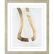 Abstract Collection Champagne Gold Block Contemporary Framed Art