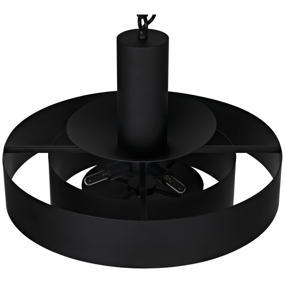 Parlor 4 Light 22 inch Matte Black Pendant Ceiling Light