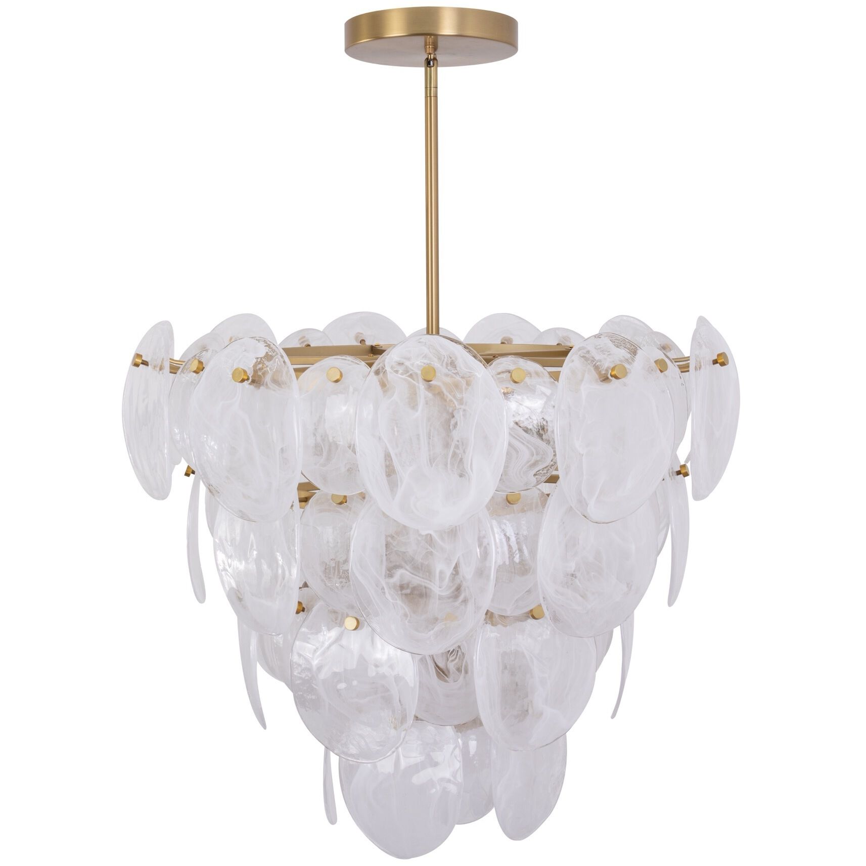 Lily 13 Light 28.03 inch Brushed Brass Chandelier Ceiling Light