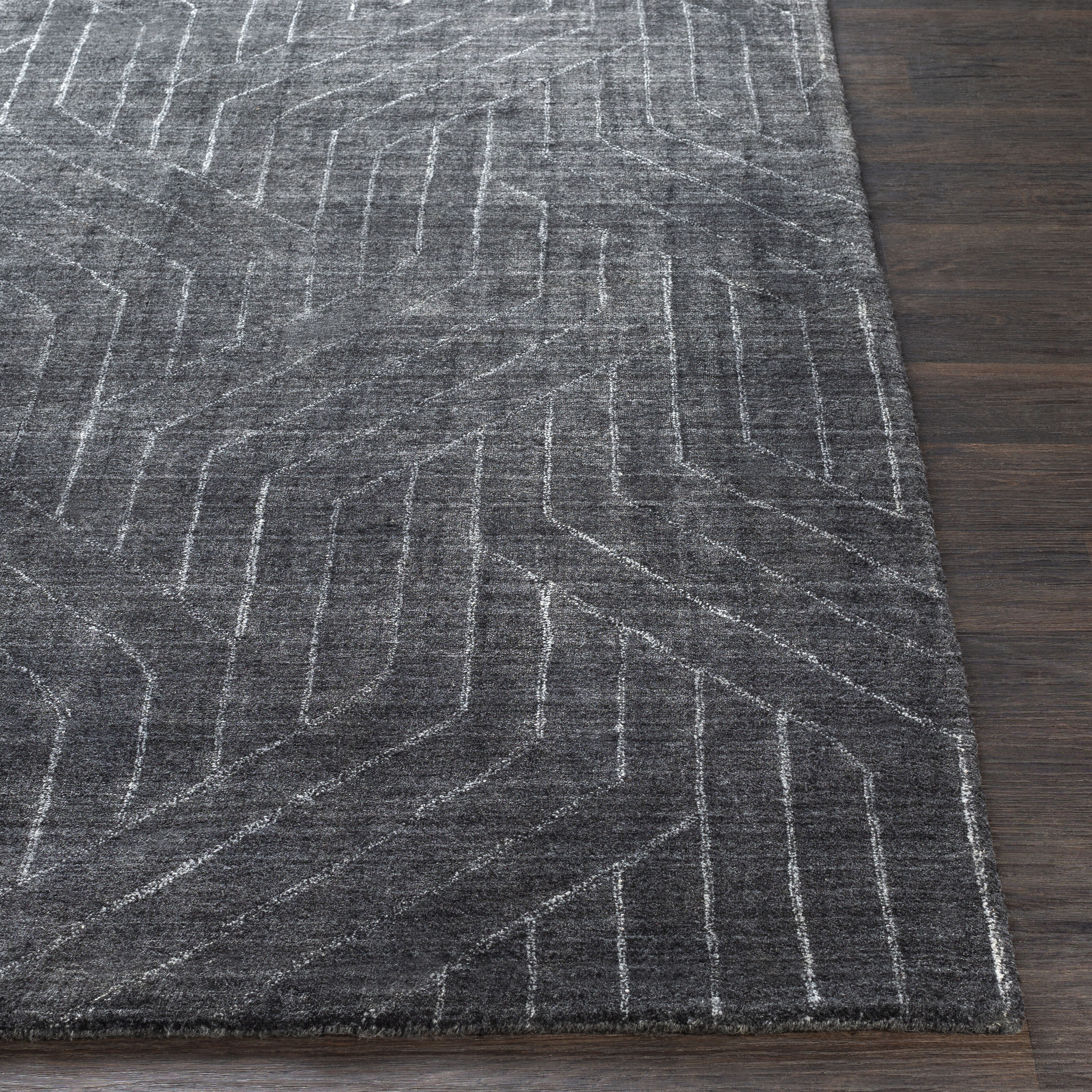 Hightower 36 X 24 inch Charcoal Rug in 2 x 3, Rectangle