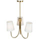 Rhythm LED 23.6 inch Brushed Gold Chandelier Ceiling Light