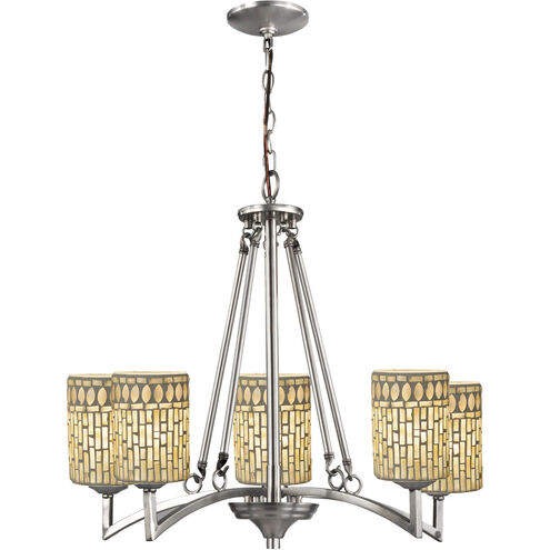 Springdale 5 Light 25 inch Satin Nickel Chandelier Ceiling Light