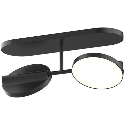 Novel LED 13.25 inch Black Bath Vanity Light Wall Light