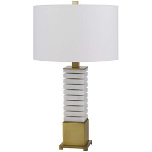 Cranbourne 28.25 inch 150.00 watt Antique Brass and Marble Table Lamp Portable Light