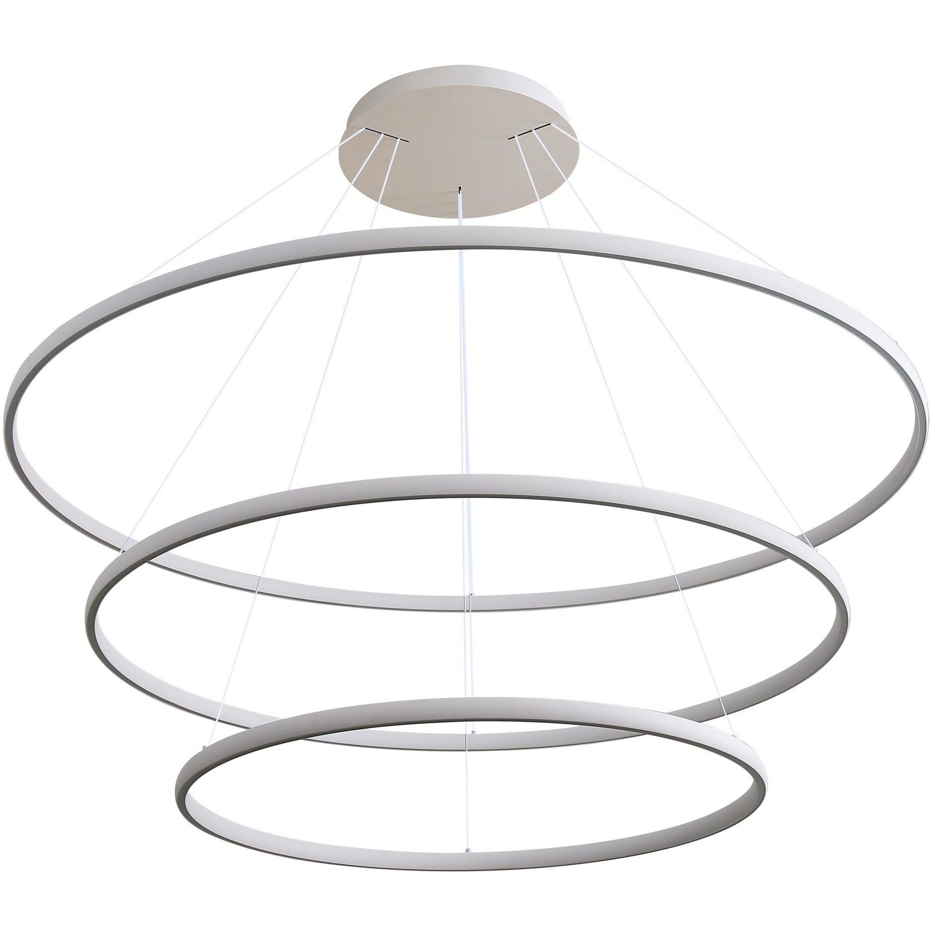 Veritas 70.88 inch 120.00 watt Sand White Chandelier Ceiling Light, 3 Tier