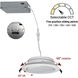 Flin Matte Powder White Recessed, Selectable CCT
