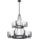 Aenon 12 Light 32 inch Matte Black Chandelier Ceiling Light