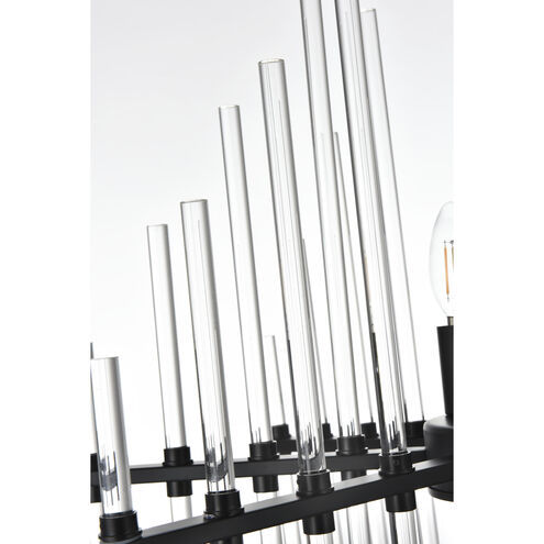 Sienna 6 Light 23 inch Black Pendant Ceiling Light