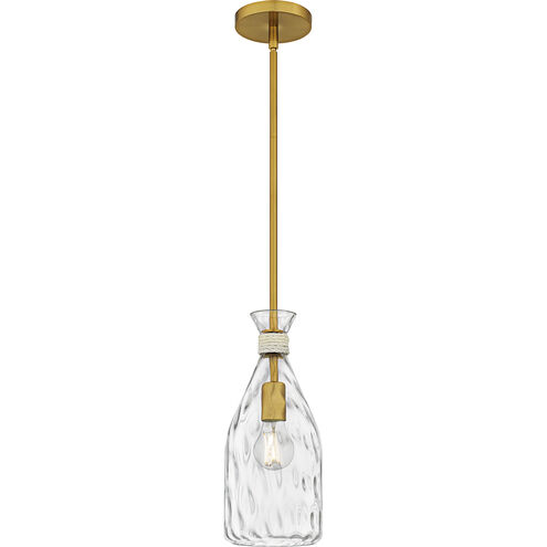 Govada 1 Light 6 inch Brushed Gold Mini Pendant Ceiling Light, Small