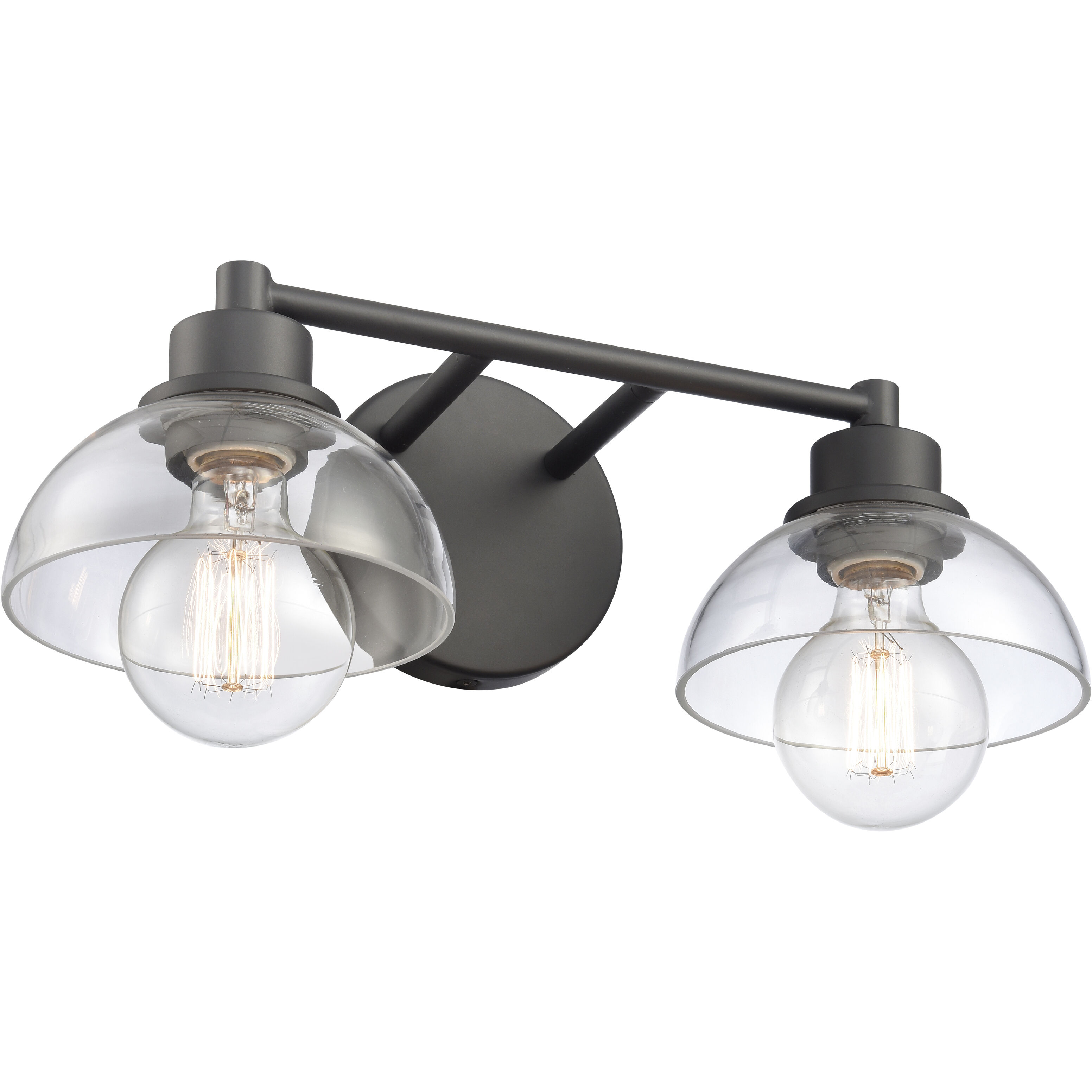 Julian Vanity Light Wall Light in Matte Black