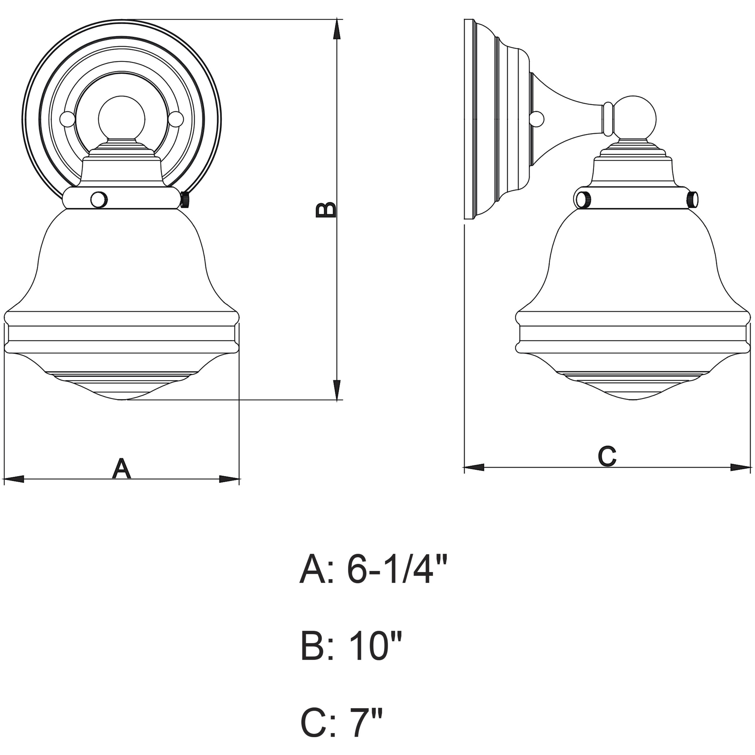 Huntley LED 6.75 inch Oil Rubbed Bronze Bathroom Light Wall Light