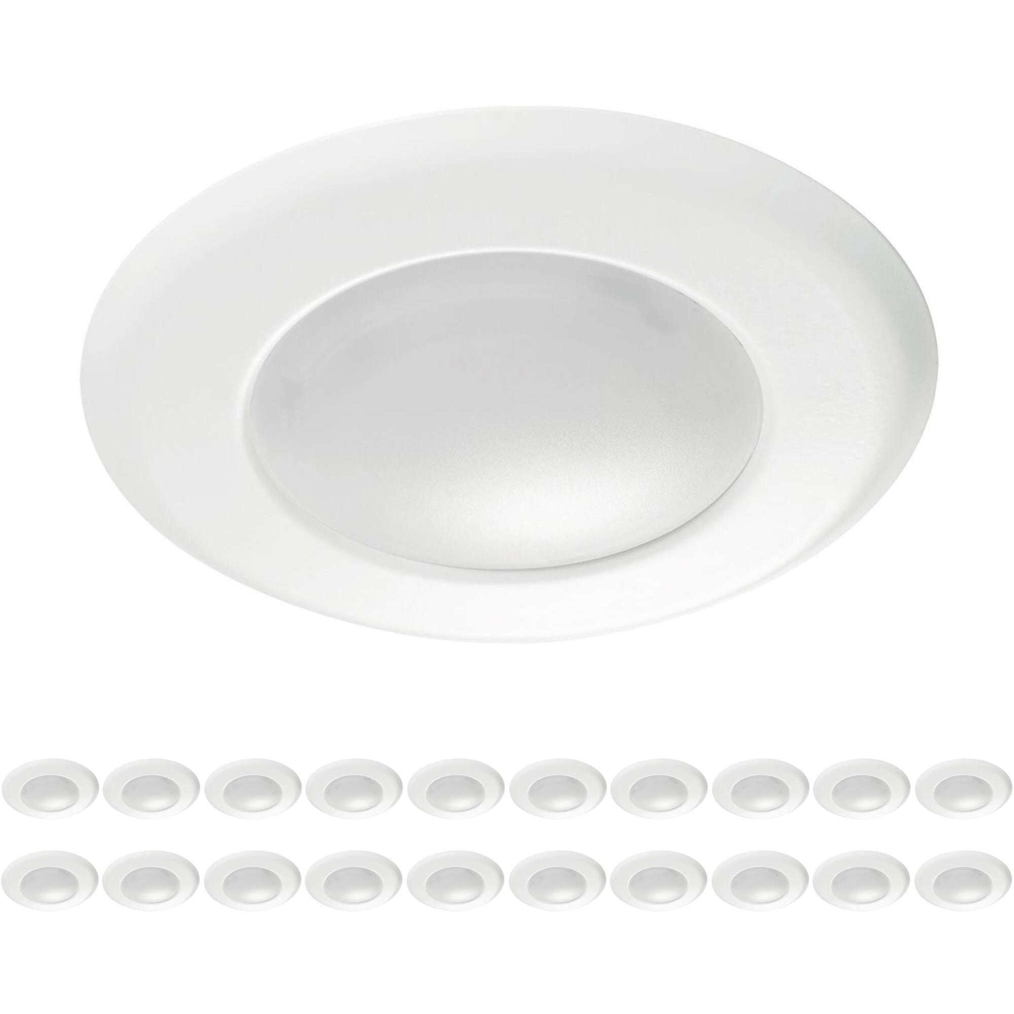 Slim LED 6.37 inch White Flush Mount Ceiling Light