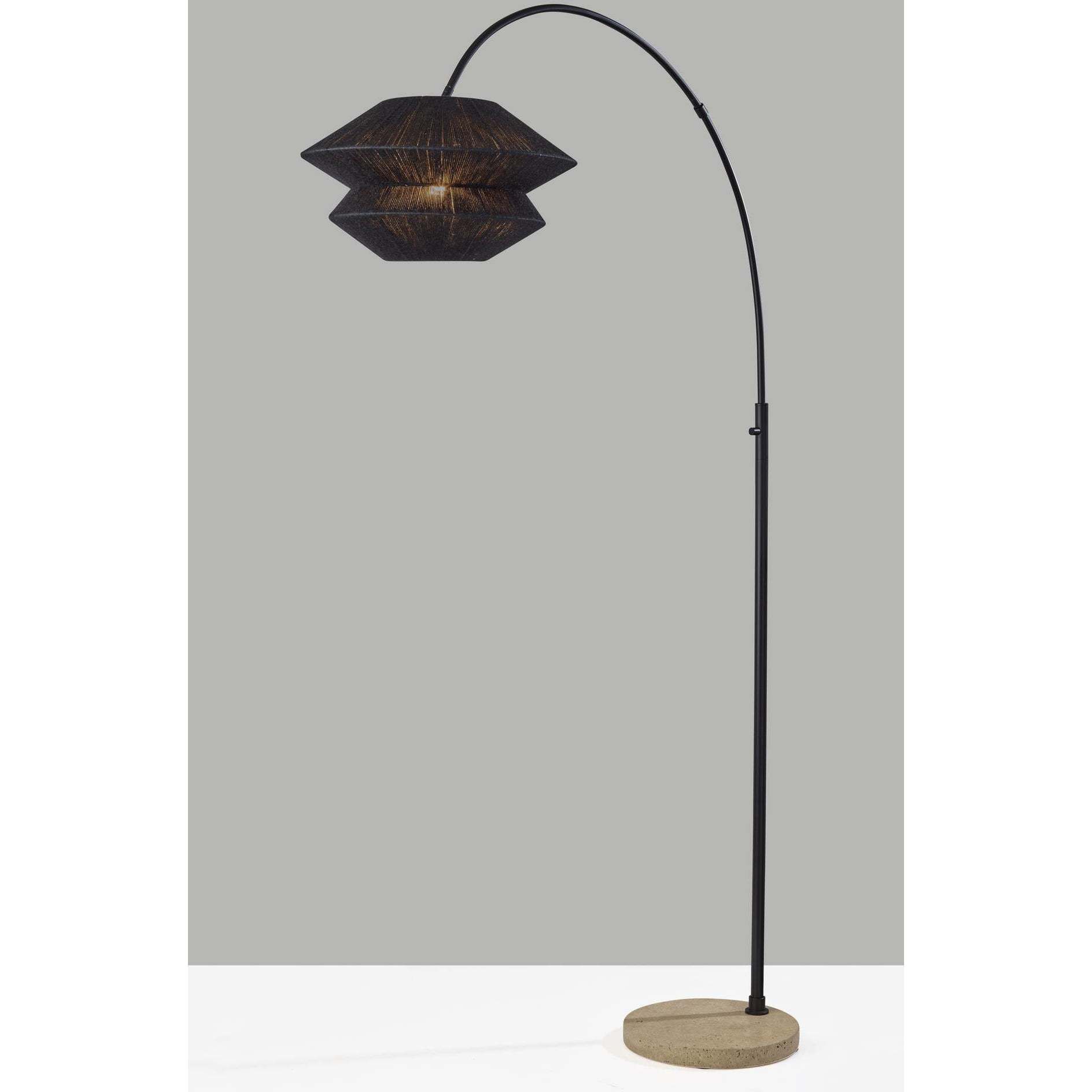 Gardner 72.25 inch 150.00 watt Black Arc Floor Lamp Portable Light