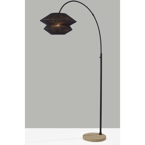 Gardner 72.25 inch 150.00 watt Black Arc Floor Lamp Portable Light