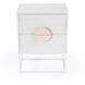 Lennasa 2 drawers Nightstand in White