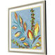 Sassy Botanica Blue and Green and Multi and Pink Framed Art