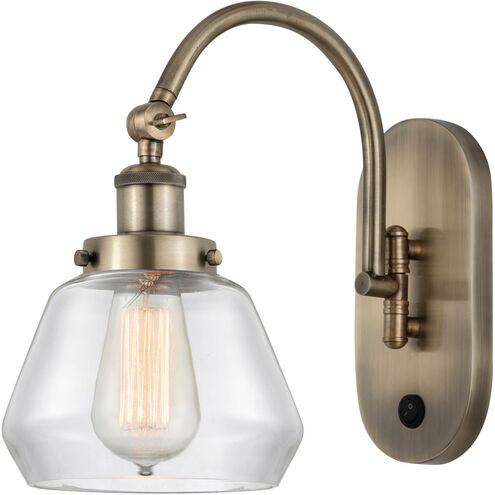 Franklin Restoration Fulton LED 7 inch Antique Brass Sconce Wall Light