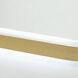 Reflections 31.5 X 23.6 inch Brushed Brass LED Mirror