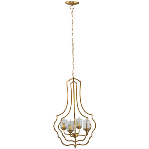 Anita 4 Light 19.5 inch Gold Chandelier Ceiling Light