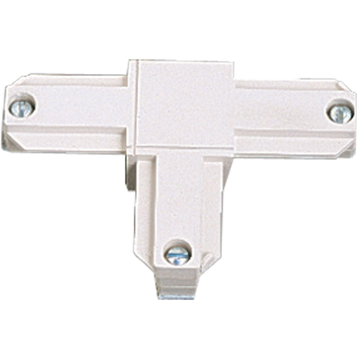 Alpha Trak 120 White Track Inside-Left Polarity T Connector Ceiling Light in Matte White