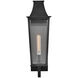 Coastal Elements Georgetown 1 Light 21.75 inch Black Outdoor Wall Mount