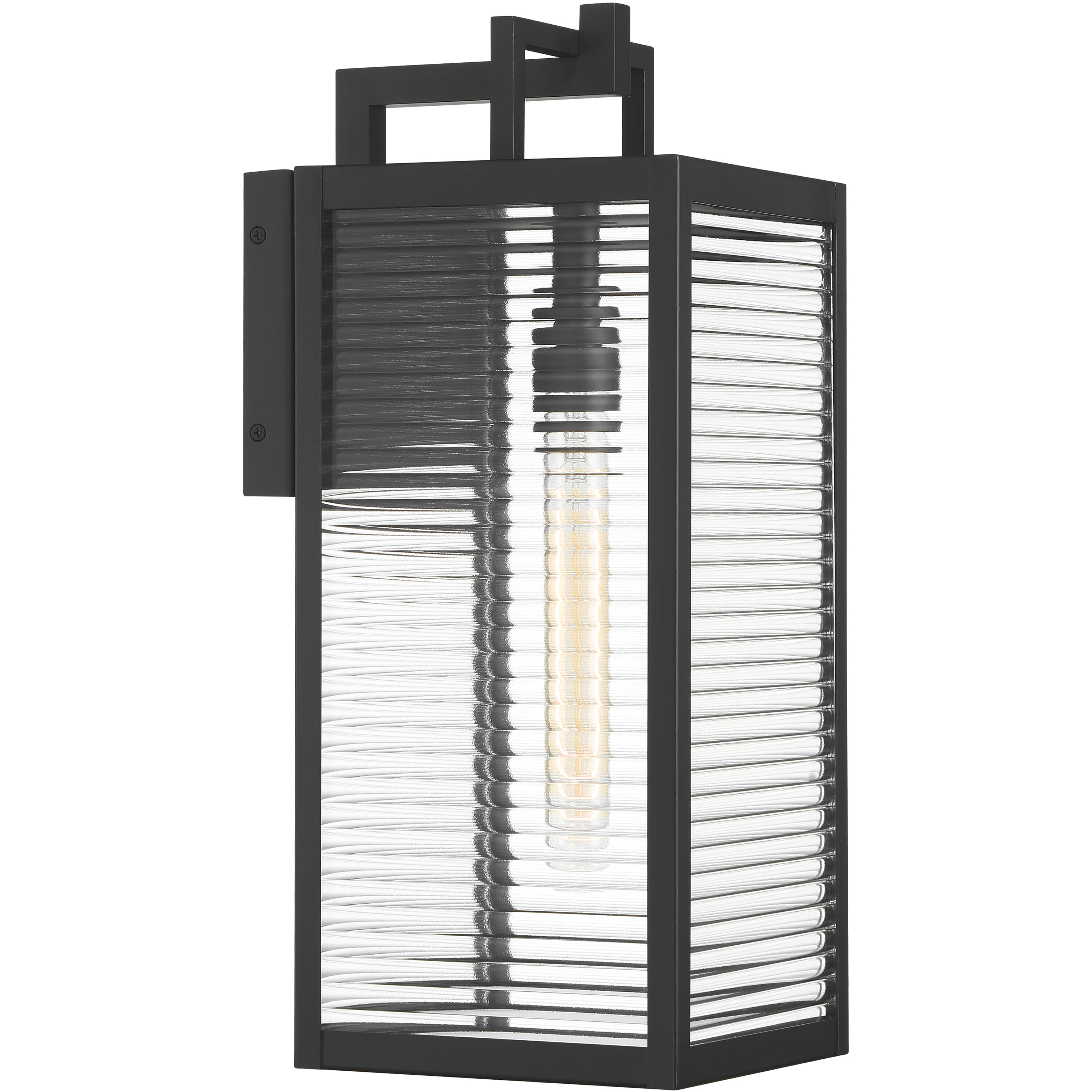 Edgewood 1 Light 19 inch Dark Matte Black Outdoor Wall Sconce