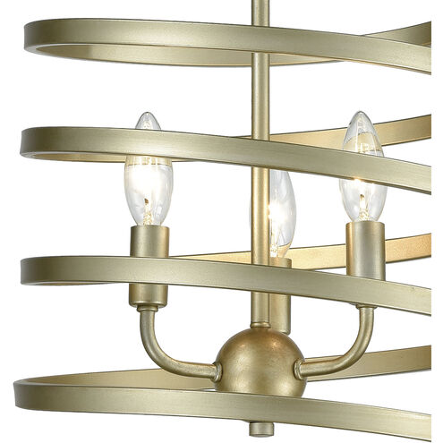 Whirlwind 3 Light 13 inch Aged Silver Pendant Ceiling Light