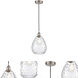 Edison Waverly 1 Light 8 inch Brushed Satin Nickel Mini Pendant Ceiling Light